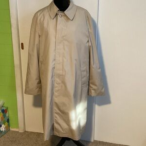 Vintage Men's Beige Trench Coat by Woodmere